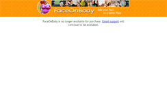 Desktop Screenshot of faceonbody.com